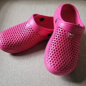Women's Pink Clogs, Size 6